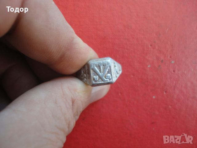 Стар алуминиев пръстен 1, снимка 6 - Пръстени - 45823115