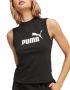 Дамски потник PUMA Essentials High Neck Tank Top Black, снимка 1 - Потници - 45993650