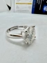 Сребърен пръстен с мойсанит (Диамант) 5 карата, снимка 7