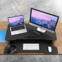 Регулируемо бюро Stand Up Desk Riser SD-80S, 80х40см, Черен, снимка 7