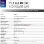 Bright Source All in One,превключваеми 5w/8w LED TILT Downlight,пакет от 6, снимка 8