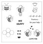 Силиконови печати Пчелички 17 бр, снимка 3