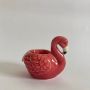 Свещник фламинго птица порцелан, снимка 1 - Антикварни и старинни предмети - 45858886