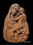 Стара масивна дърворезба Дева Мария и Исус, Италия