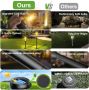 Quntis 4 броя соларни градински светлини за пътеки, IP64 водоустойчиви, топло бяло, снимка 5