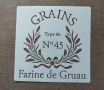 Шаблон стенсил Grains Farine de Gruau 20х20 см скрапбук декупаж декорация торта, снимка 1