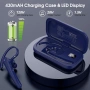 Bluetooth слушалки Atheewon, безжични Bluetooth слушалки с ENC микрофон за шумопотискане, 120 часа р, снимка 2