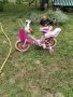 Велосипед за момиче с помощни колела , снимка 3