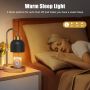 seenlast Лампа за подгряване на свещи, електрически нагревател , регулируема височина, за декорация, снимка 5