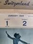 Стар календар от 1949 година Швейцария , снимка 2