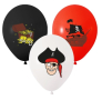 Пират Пирати Пиратско парти Обикновен надуваем латекс латексов балон парти хелий, снимка 1