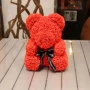 Мече изработено от рози с панделка, 38см, снимка 5