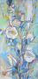 Картина маслени бои на платно "Бели рози", 40 х 80 см, снимка 2