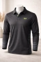 Блуза с дълъг ръкав Under Armour Long Sleeve Grey Sports Top – XL сива с яка, снимка 1