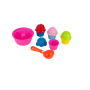 Пясъчни фигурки, форма на сладки, розови, 6бр, снимка 1 - Надуваеми играчки - 45875299