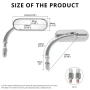 Овални огледала за мотоциклет, хромирани, с резба M8/M10, универсални, за задно виждане - чифт НОВИ, снимка 3