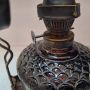 Стара газена лампа с огледало, снимка 14