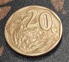 Монета Южна Африка 20 цента, 2003, снимка 1 - Нумизматика и бонистика - 45872820