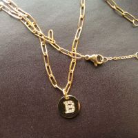 Дамски синджир с буквичка , снимка 4 - Колиета, медальони, синджири - 45254370