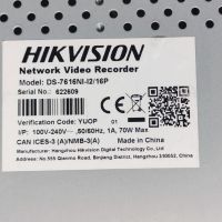 16 портов PoE 4K NVR Hikvision DS-7616NI-I2/16P, снимка 6 - Комплекти за видеонаблюдение - 45342893