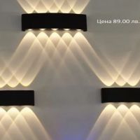 LED стенна алуминиева лампа, снимка 7 - Лампи за стена - 45423271