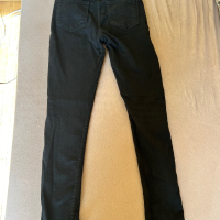 Дамски черен панталон с висока талия, снимка 5 - Панталони - 45057333