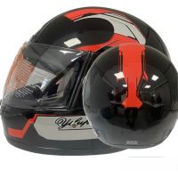 Каска за пистов мотор, шлем, 4 размера, черен/оранжев, снимка 1 - Аксесоари и консумативи - 46173650