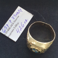 Златен мъжки пръстен 5.68гр-14к, снимка 2 - Пръстени - 45062199