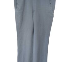 Дамски ежедневен панталон H&M, 94% памук, 6% еластан, Светлосив, 46, снимка 1 - Панталони - 45683452