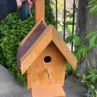 Дървена къща за птици , снимка 2 - Градински мебели, декорация  - 45545364