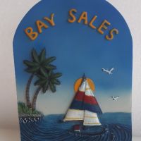 Декоративна плочка за окачване "Bay Sales", Florida, снимка 1 - Декорация за дома - 45083621