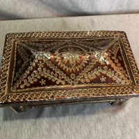 Стара българска кутия за бижута алуминиева  , снимка 3 - Други ценни предмети - 45566156