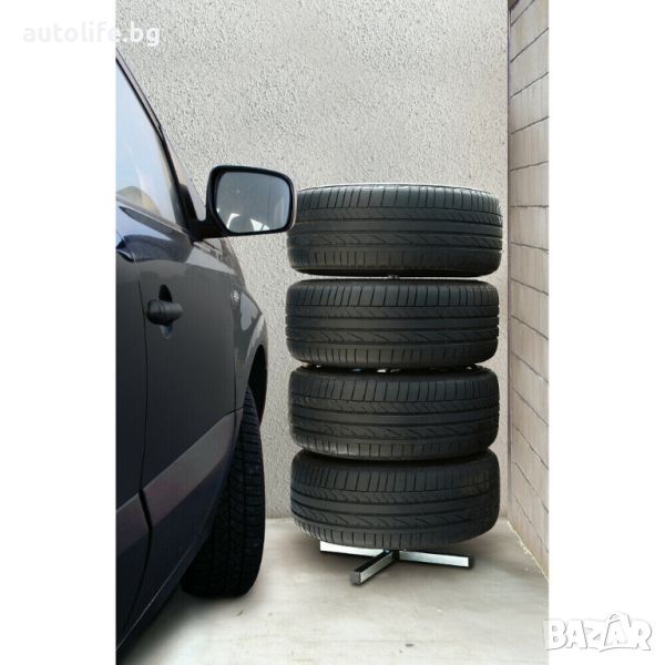 Права стойка за джанти и гуми с ширина до 225 мм, снимка 1