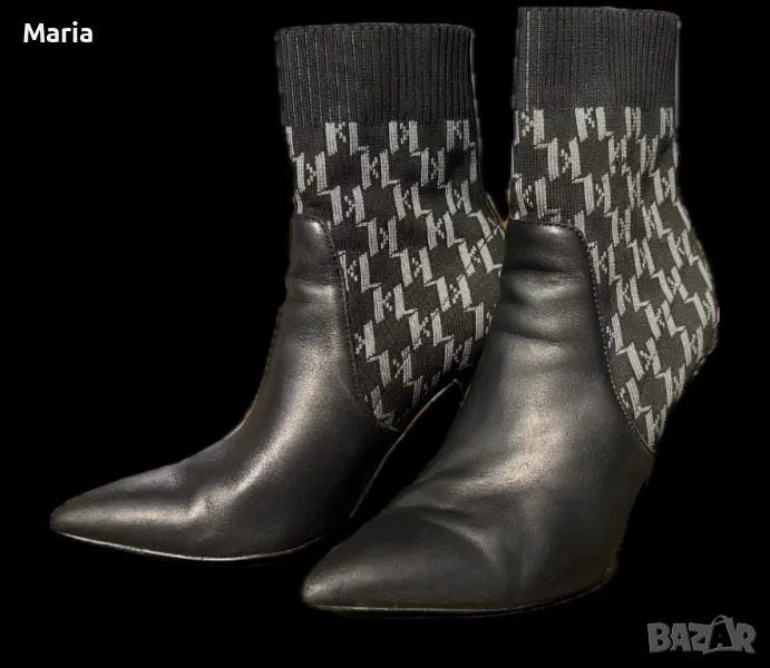Официални боти с висок ток Karl Lagerfeld , снимка 1