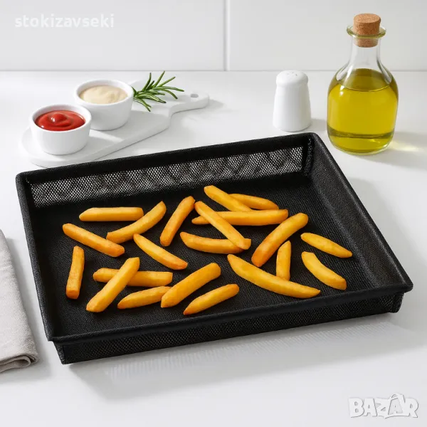 Кошница за печене NoStik до 260°, черен, в кутия, снимка 1