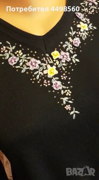 Дамска Блузка с бродерия, снимка 1