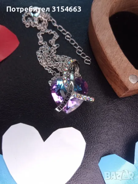 Колие в подаръчна дървена кутийка , снимка 1