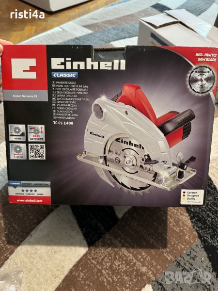 Ръчен циркуляр Einhell Tc-Cs 1400 w, снимка 1