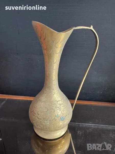 старинна месингова каничка, снимка 1