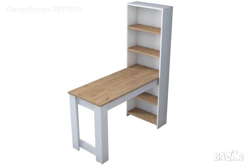 Работно бюро-етажерка Pawl 120x53.8x153.5cm - ПРОМОЦИЯ, снимка 1