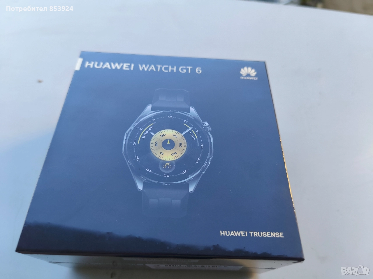 Huawei smart watch GT 6 46 mm Black rubber , снимка 1