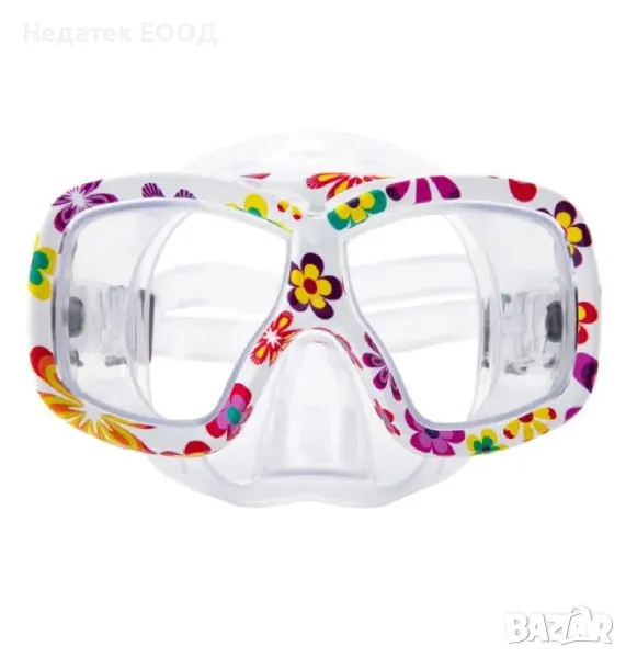 Детска маска за плуване, Бял, 6-12 години., снимка 1