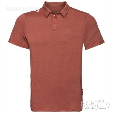 odlo Poloshirt Odlo S/S Ceramiwool Chili Oil Herren - страхотна мъжка тениска ХЛ , снимка 1