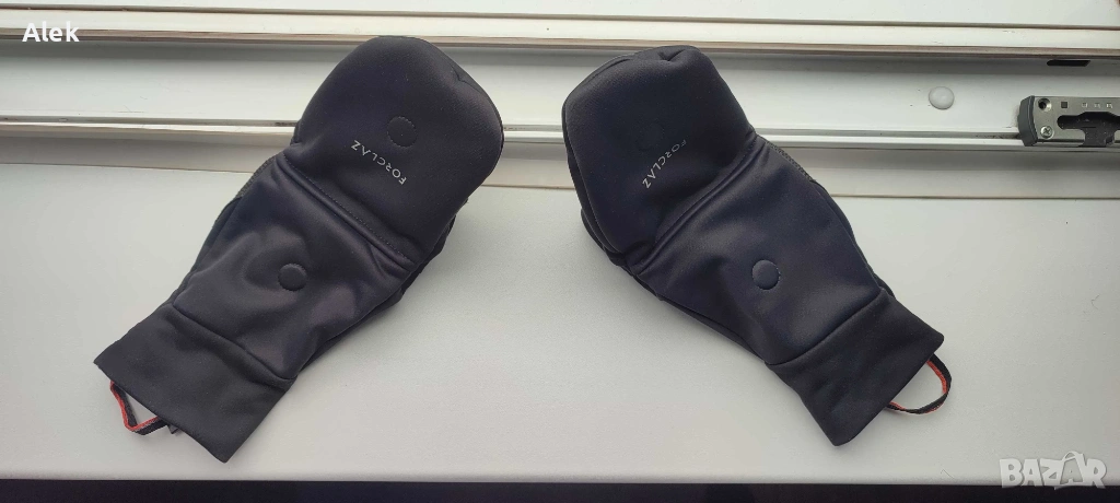 Ветроупорни ръкавици за планински трекинг MT900 – унисекс, черни, снимка 1