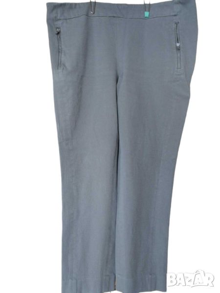 Дамски ежедневен панталон H&M, 94% памук, 6% еластан, Светлосив, 46, снимка 1