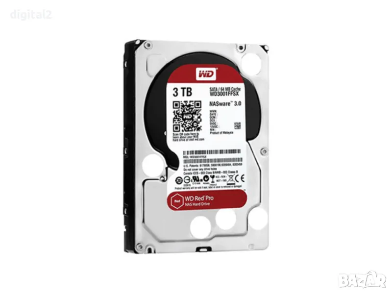 3TB 7200 rpm Western Digital Red Pro NAS , снимка 1
