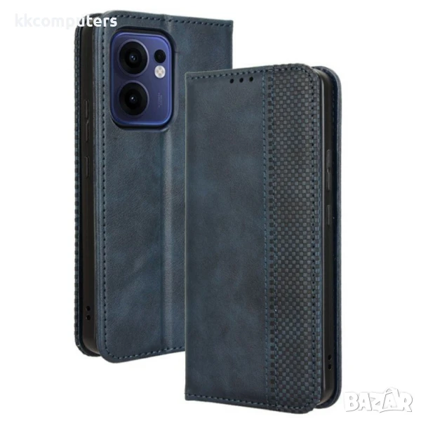 Oppo Reno13 5G Retro Texture Wallet Калъф и Протектор, снимка 1