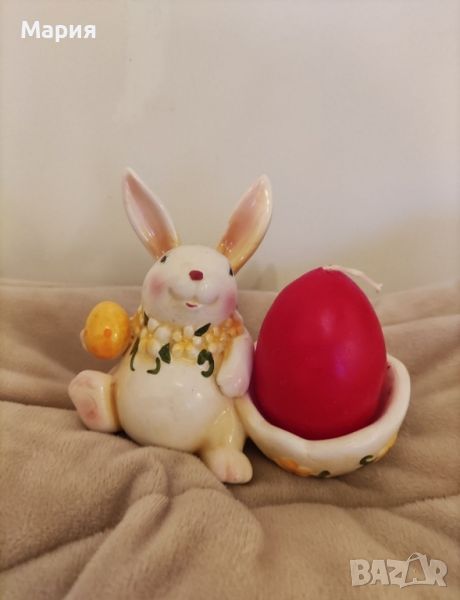 Свещник - Великденски заек , снимка 1