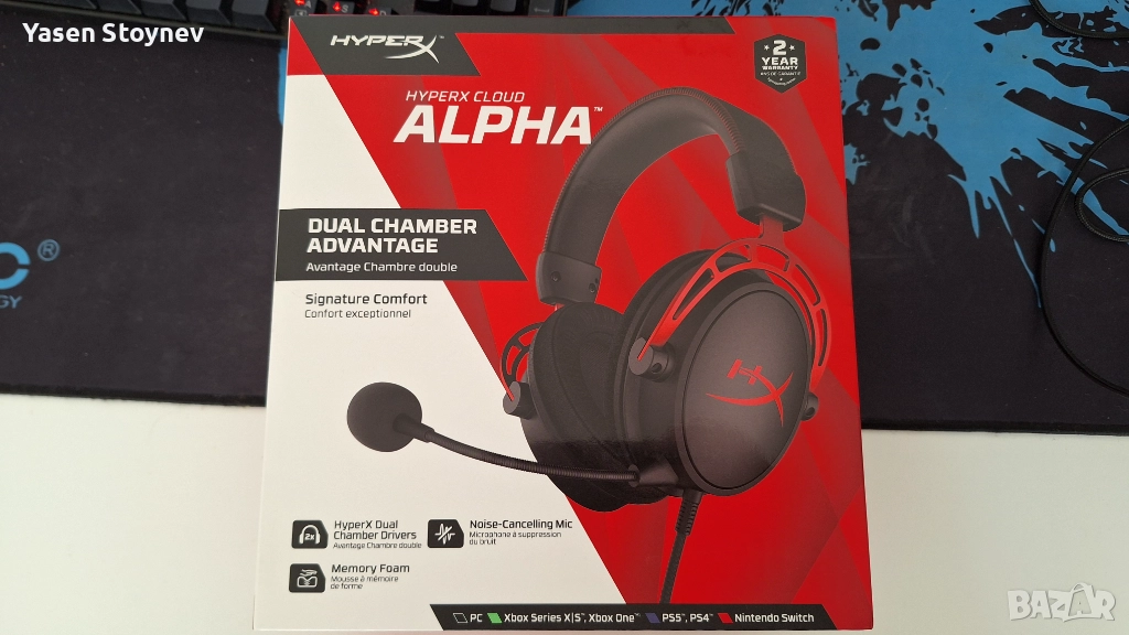 Гейминг слушалки / хедсет HyperX - Cloud Alpha, снимка 1
