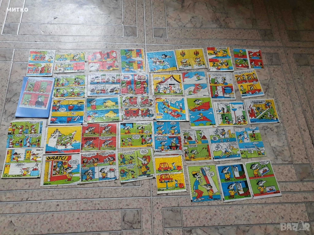 17 броя Tipi Tip стикери от дъвки от 80те, снимка 1